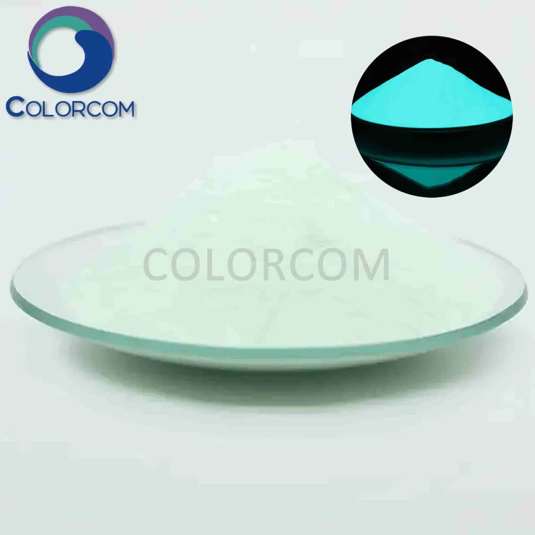 Glow in Dark Powder Blue-Green Photoluminescent Pigment for Textile Printing