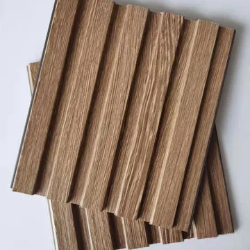 Textured Luxury Wood Wallcovering WPC Wall Panel Wood for Household