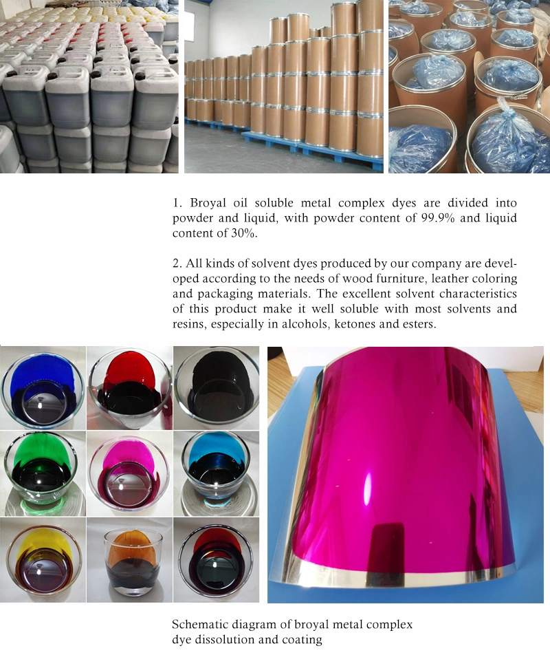 Solvent Red Black B-27 Metal Complex Solvent Dyes for Leather Plastic Coating