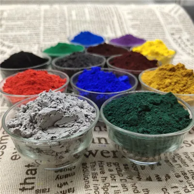 Pigmento nero colorato di ossido di ferro sintetico per pavimentazione in calcestruzzo N. CAS 1309-37-1; 1317-60-8; 1332-37-2