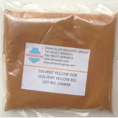Coloranti a solvente giallo dorato 2gn (giallo solvente 82) Rivestimento a tinta di legno pelle d&prime;inchiostro alluminio lamina di metallo