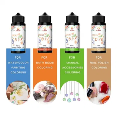 Colorante per gioielli in resina CNMI, colorante liquido colorante al candela colorante trasparente al cristallo altamente concentrato