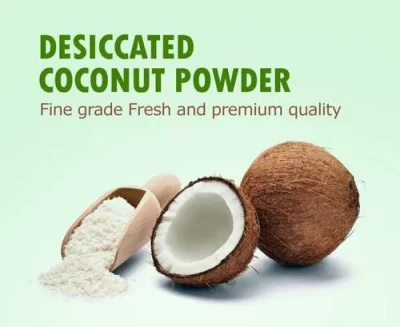 E. K Erba ISO Halal certificato cocco essiccato grasso di grado fine 62% origine in Cina con nutrienti ricchi