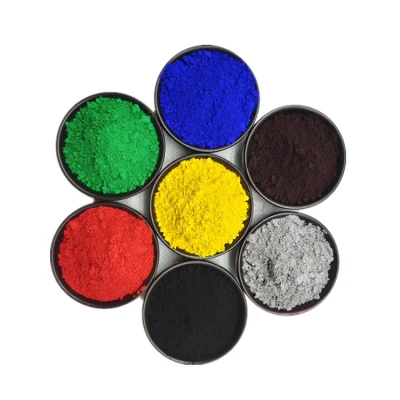 Pigmento rosso/nero/giallo/verde/blu/marrone/viola a base di ossido di ferro personalizzato