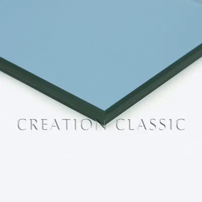 Vetro laminato trasparente da 12,38 mm, bronzo chiaro, verde F, bianco, blu Ford/Indigo