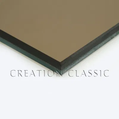 Vetro laminato trasparente da 12,38 mm, bronzo chiaro, verde F, bianco, blu Ford/Indigo