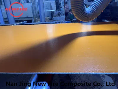 Tessuto in fibra di vetro ignifugo color giallo arancio cromato tessuto in fibra di vetro rivestito Silicone/PU/acrilico