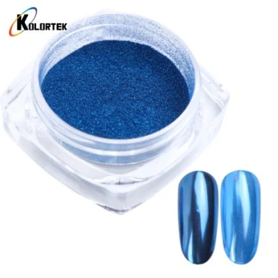Polvere per specchi cromati con pigmento in alluminio Kolortek Magic per il design di chiodi