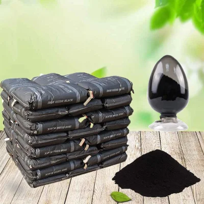 Pigmento nero colorato di ossido di ferro sintetico per pavimentazione in calcestruzzo N. CAS 1309-37-1; 1317-60-8; 1332-37-2