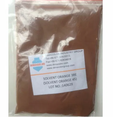 Solvente arancione 45 (coloranti solventi arancione 3re) Rivestimento a tinta di legno pelle d&prime;inchiostro alluminio lamina di metallo