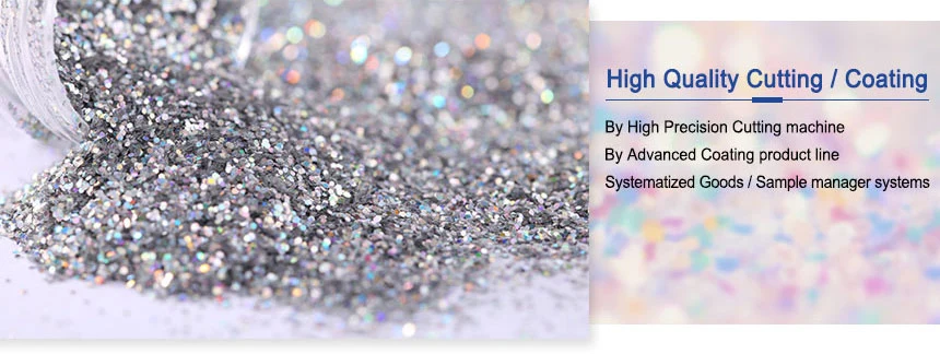 Glitter Powder Solvent Resistant Iridescent for DIY Usual Metallic Special Shaped Glitter