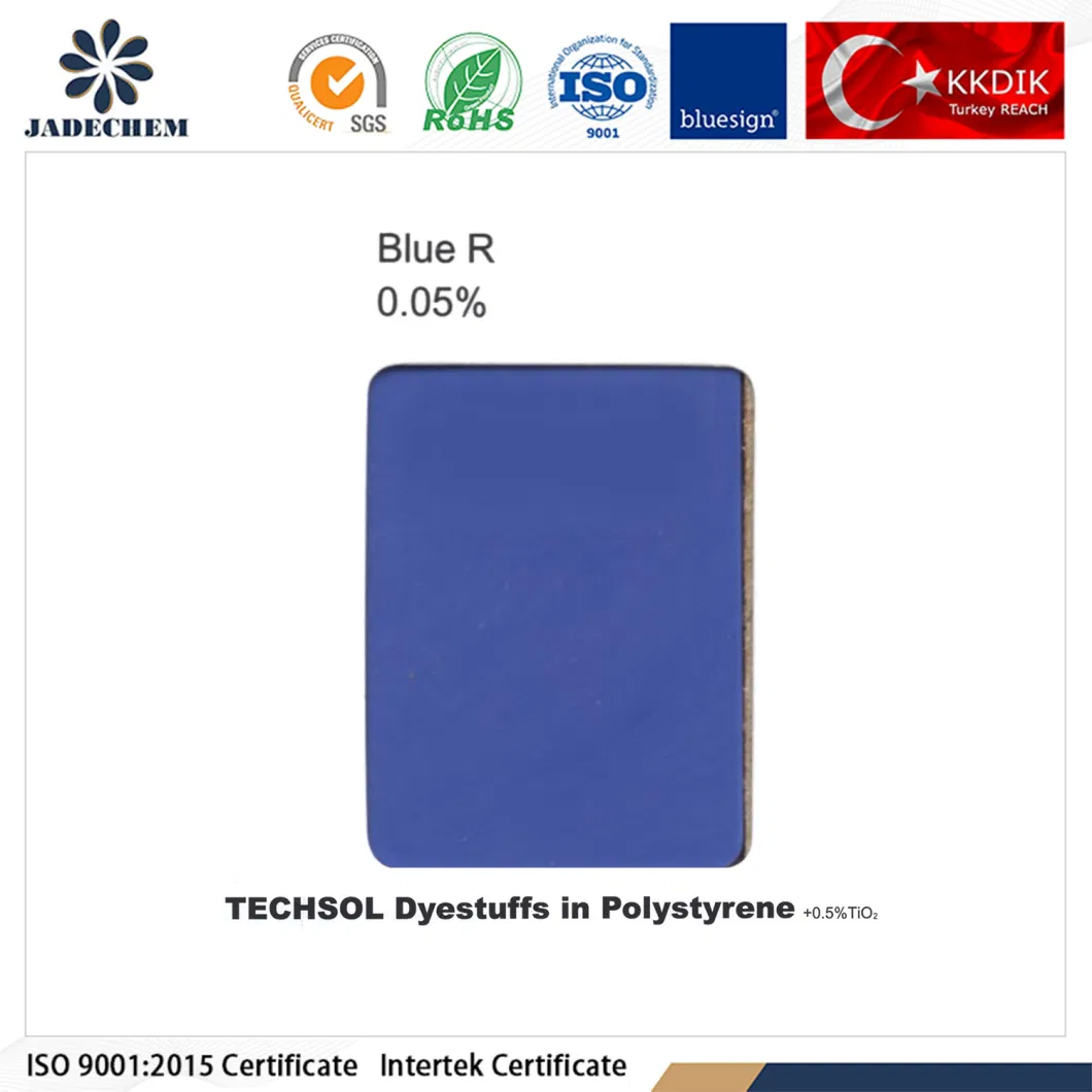Hot Sale Wholesale Transparent S-R Blue 122 Solvent Dyes for Plastic