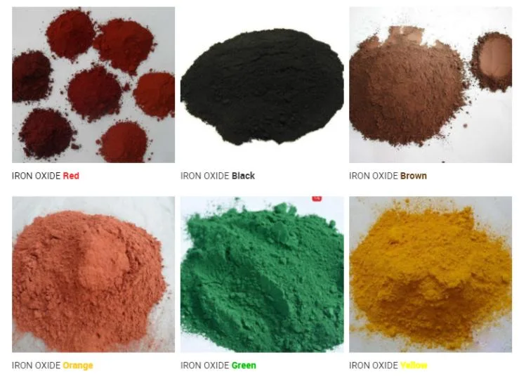 China Iron Oxide Pigment Series Products Factory Red Color in Concrete Cement
