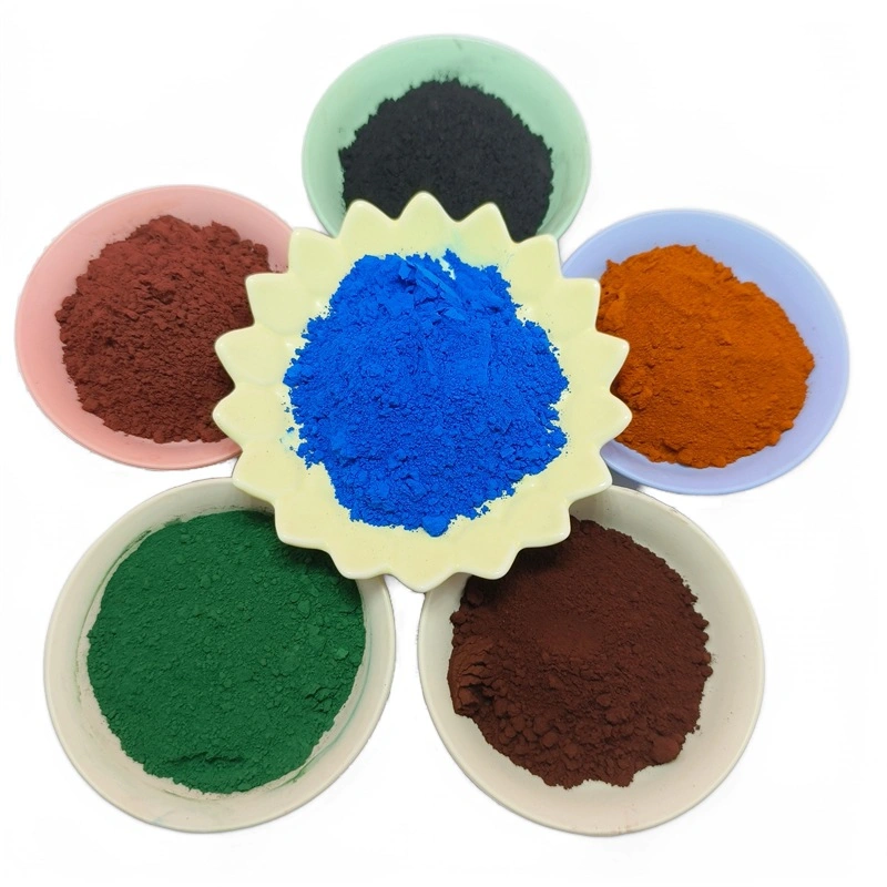 Universal Grade Red/Yellow/Green/Black/Purple Iron Oxide Fe2o3 Pigment for Plastics and Rubber