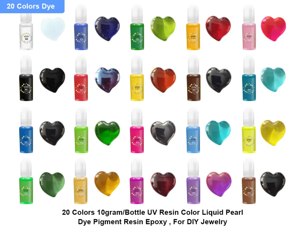 Alida 10ml Coloring Pigment Epoxy Dye High Pigment 20color