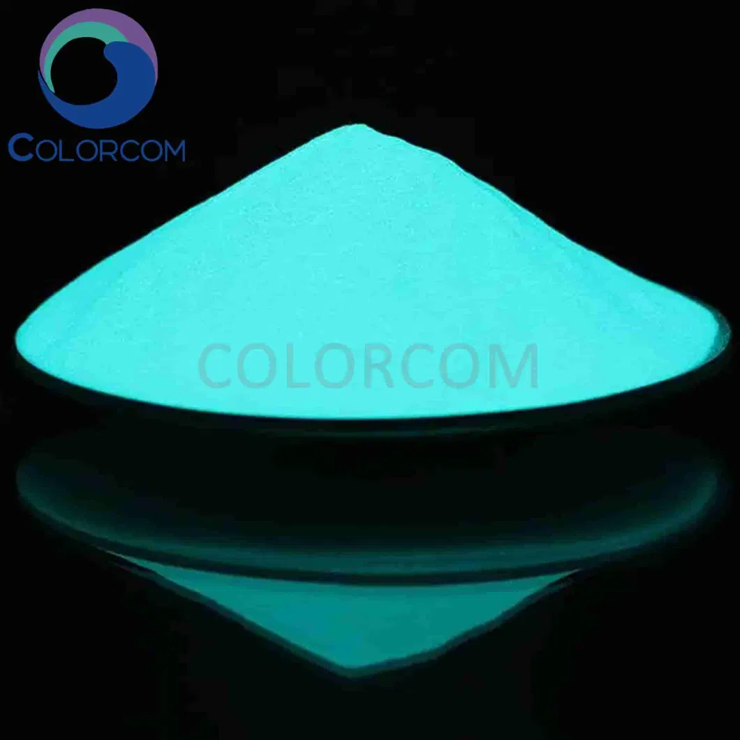 Glow in Dark Powder Blue-Green Photoluminescent Pigment for Textile Printing