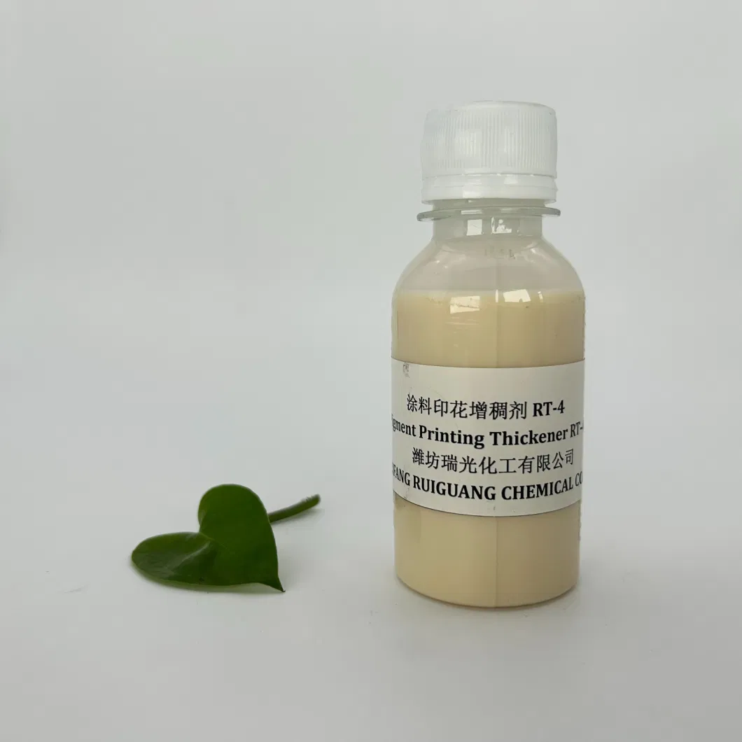 Textile Auxiliary Acrylic Polymer Synthetic Pigment Printing Thickener Rg-Rwa180 Factory