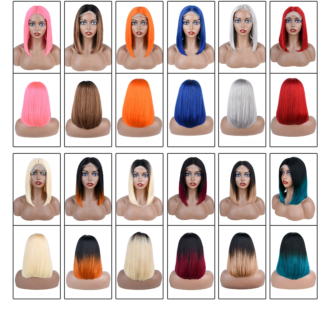 Wholesale 13*4 R&eacute; My Martin Lace Front Human Human Hair Wig Hair Bob Wig