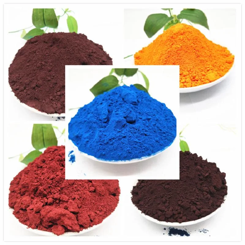 Wholesale Industrial Grade Pigment Powder Iron Oxide for Epoxy Floor Paint Iron Oxide Blue Yellow Brown Blue Red Pigment