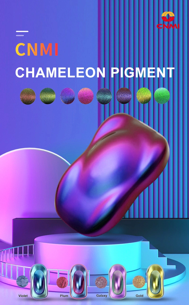 CNMI Pigmento Magic Mirror Duo Chrome Yellow Nail Flakes Pigment Chameleon Powder