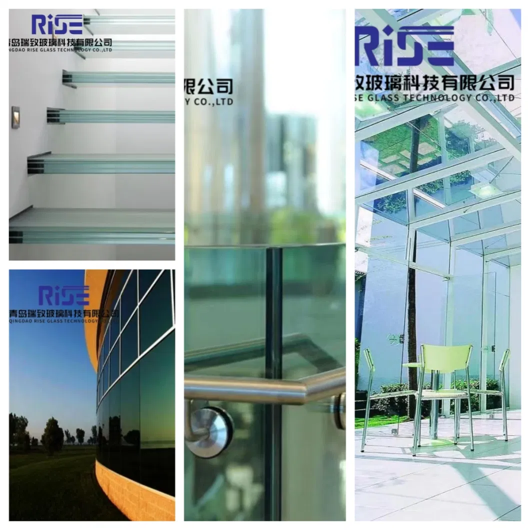 Wholesale Bronze, F Green, White, Ford/Indigo Blue Tempered Laminated Glass Custom Size Custom Thickness Safety Explosion-Proof Laminated Glass