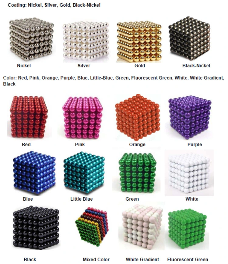 3mm 5mm 216PCS Colorful Magnetic Neo Ball for Sale
