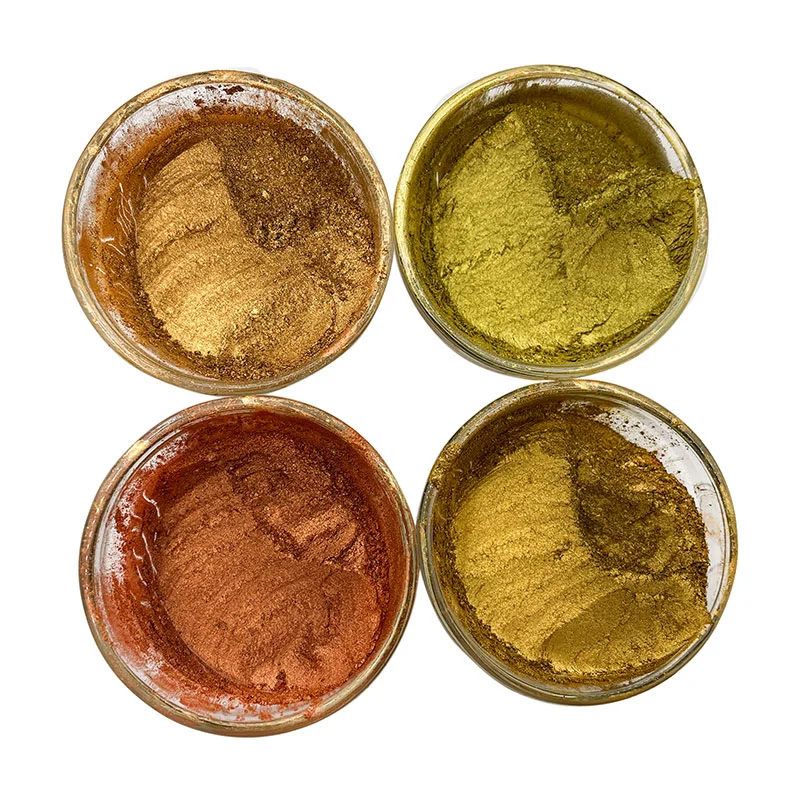 Metallic Pigment Aluminum Silver Gold Bronze Copper Chrome Powder for Epoxy Resin, Polymer Clay, Painting Art