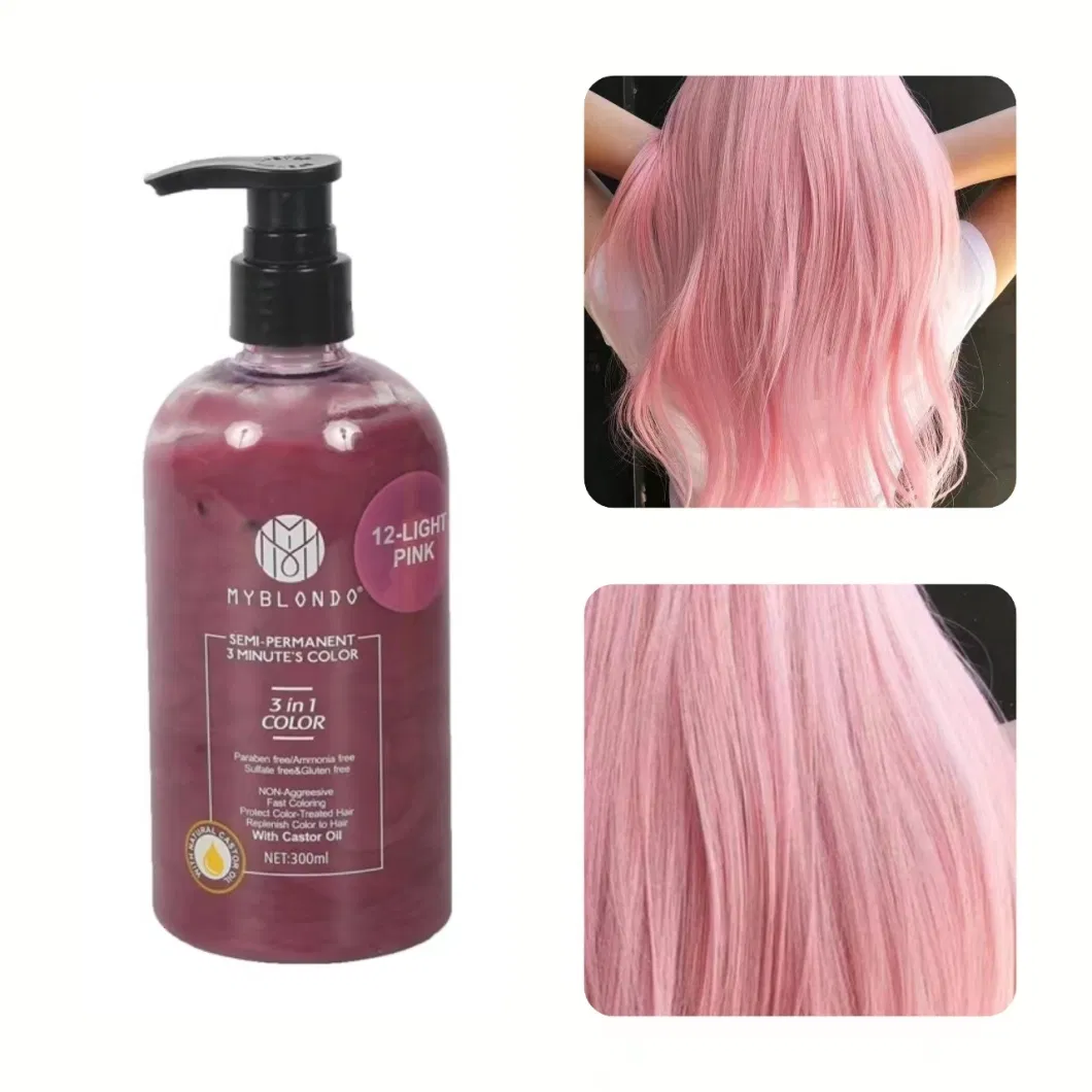 Care Color Products Purple Hair Color Dye Conditioner Professional Hair Dye Conditioner