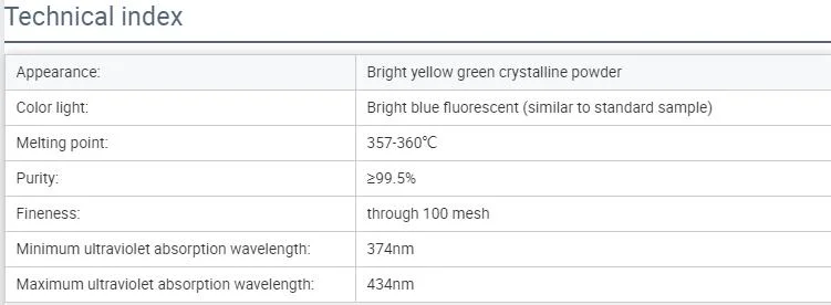 Fluorescent Brightener Ob-1 for Plastics, Coating, Ink