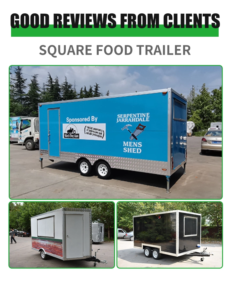 C 1208 Multifunctional Customizable Popular Street Food Trailer/Food Truck/Fast Food Van