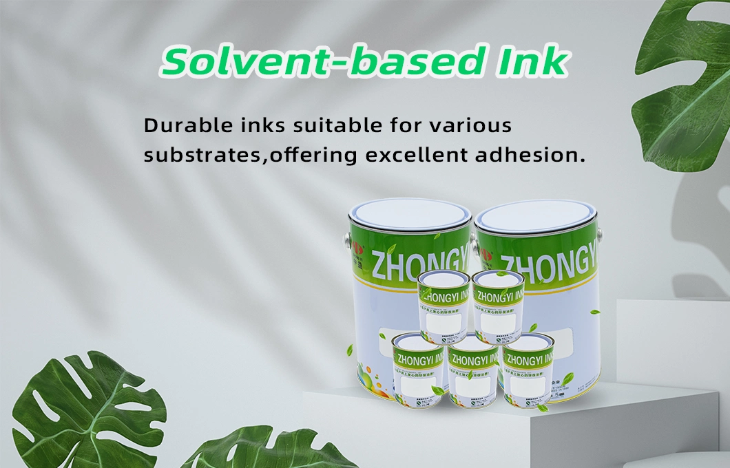 Zhongyi Ppva Series Screen Printing Ink, Solvent Based Printing Ink for PEVA PP
