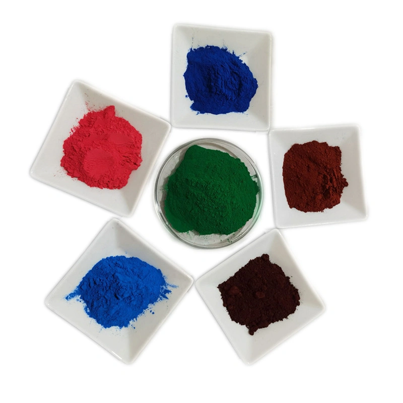 R130 Red Iron Oxide Raw Material Factory Supply CAS No. 1332-37-2 Colorful Synthetic Iron Oxide Red Yellow Black Pigment for Concrete Paving