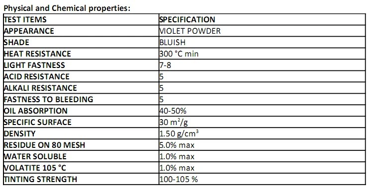 Pigment Violet 19 (Quinacridone Violet 4RB) for Plastic, Paint, Ink