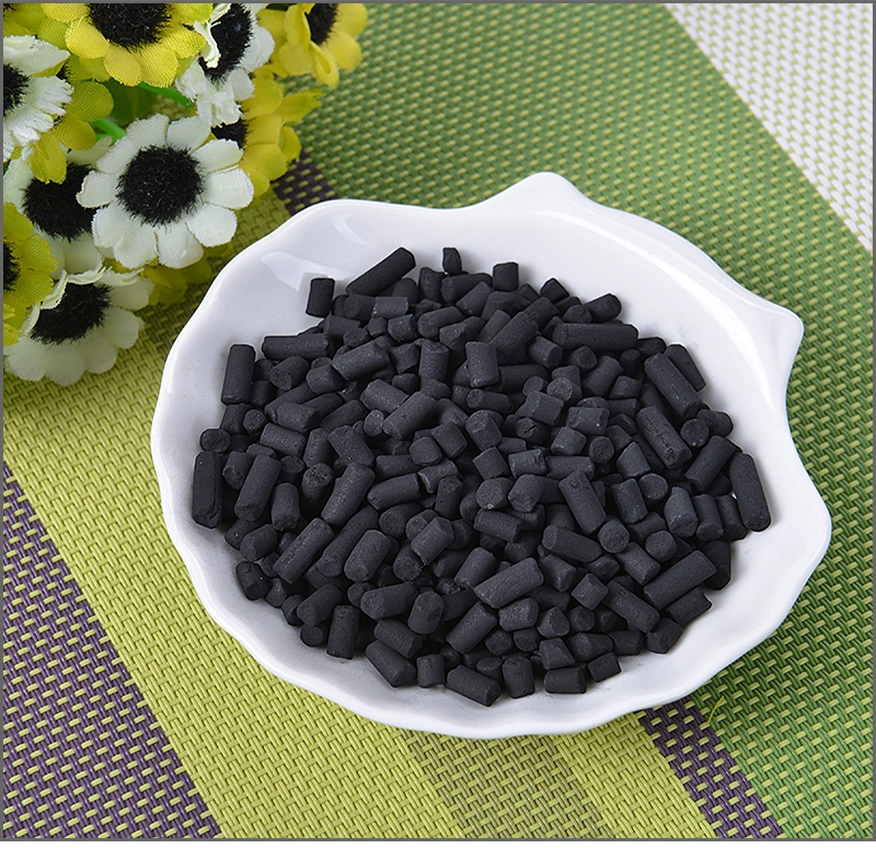 Black Chemical Auxiliary Agent Adsorbent Columar Activated Carbon