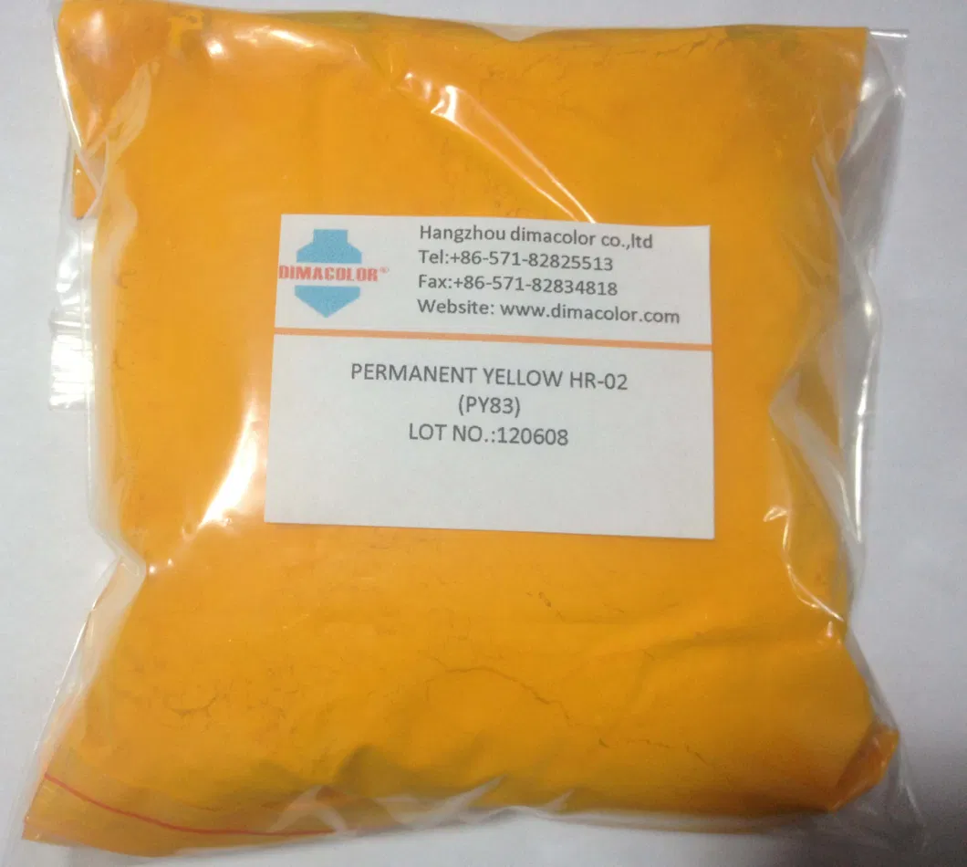 Plastic Pigment Permanent Yellow Hr02 Py83