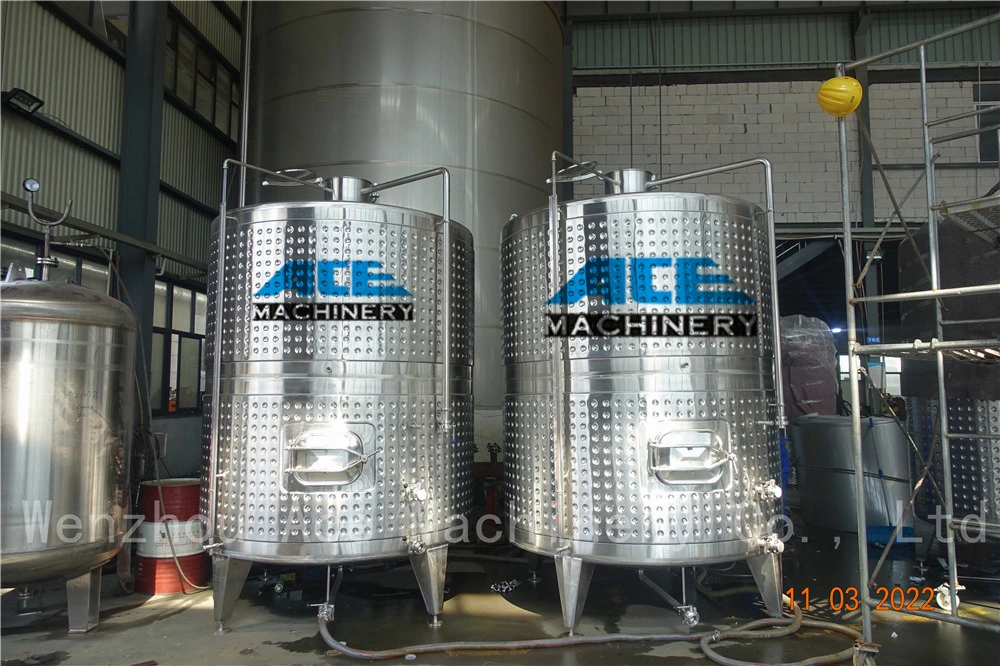 Conical Fermenter Cooling Jacketed Fermentation Tank Wine Vats for Sale