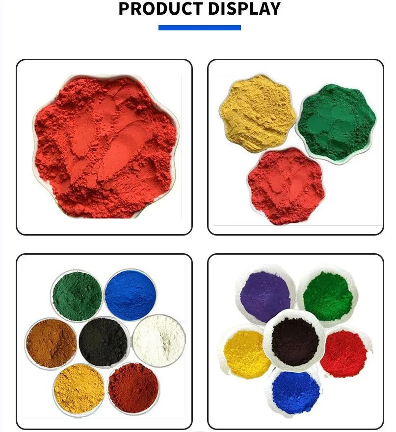 Pigment Red Yellow Brown Colors Iron Oxide for Concrete Cement Building