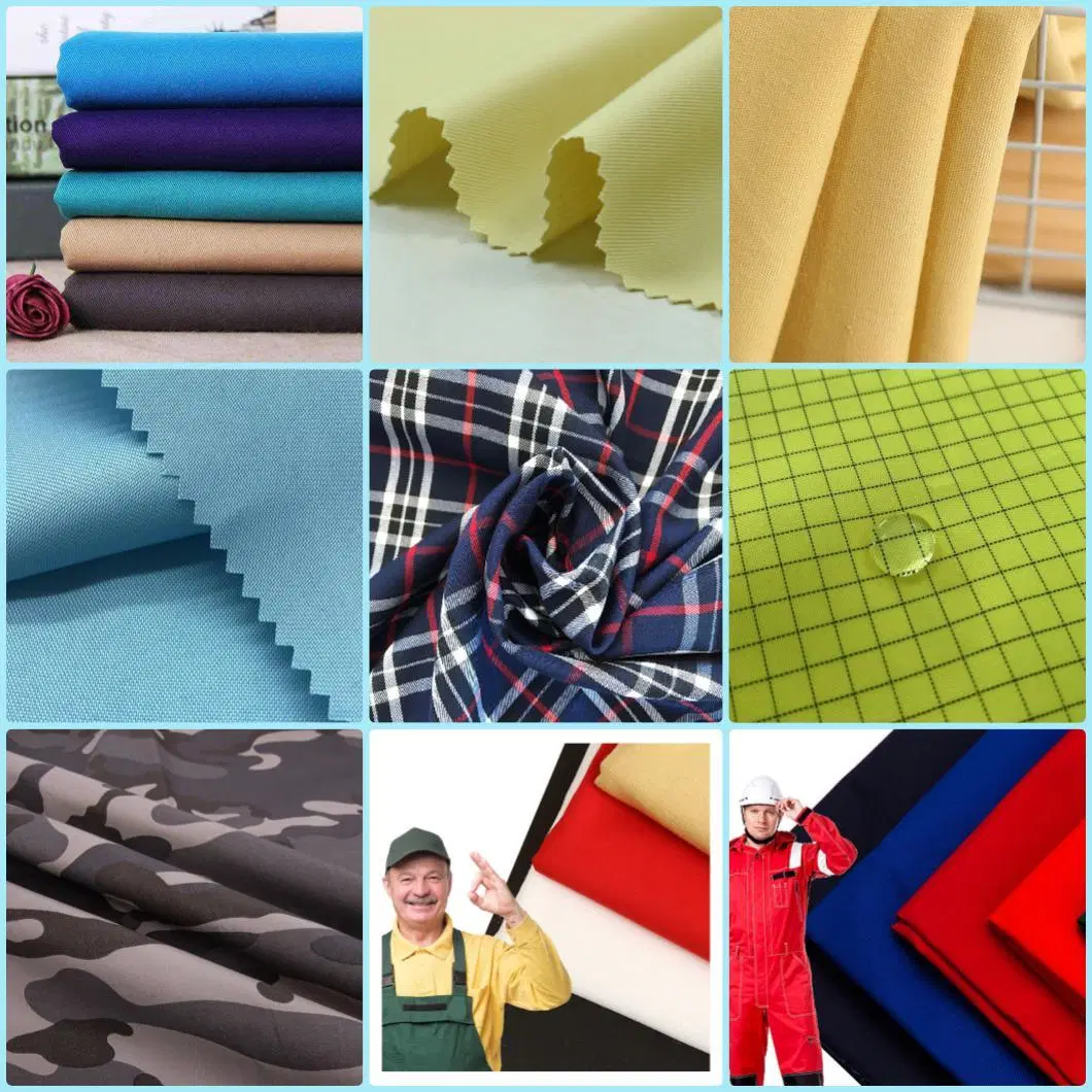 Custom 100% Cotton 21X21 108X58 Vat Dyed Woven Khaki Twill Workwear Uniform Fabric