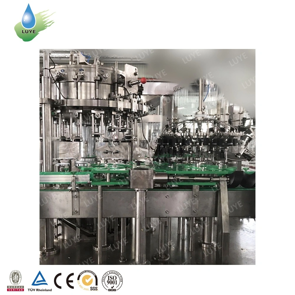 Automatic Aluminum Pop Can Red Bull Energy Functional Drink Carbonated Beverage Juice Craft Beer Liquid Filling Machine / Food Fruit Canning Sealing Equipment