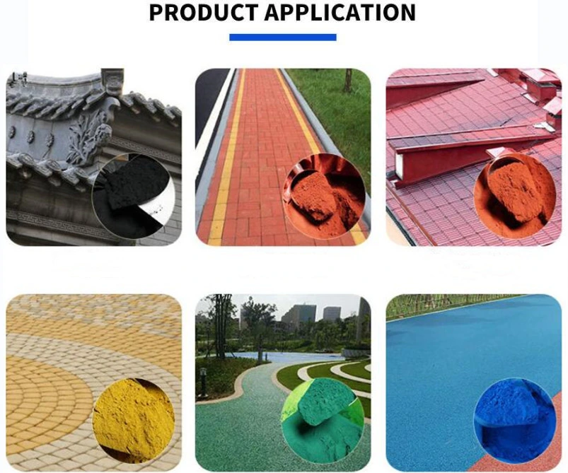 Factory Iron Oxide Red Yellow Black for Concrete Brick Cement