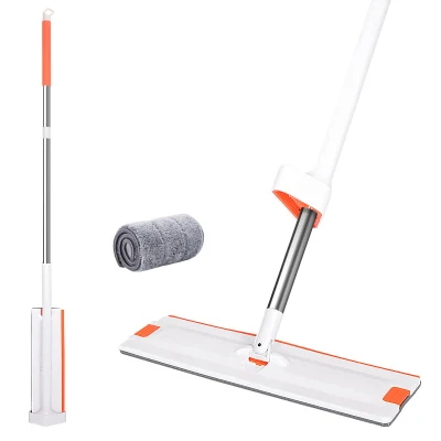 360 Spin Foldable Floor Cleaning Mop and Squeeze Microfiber Cotton Sponge Spray Magic Flat Floor Mop