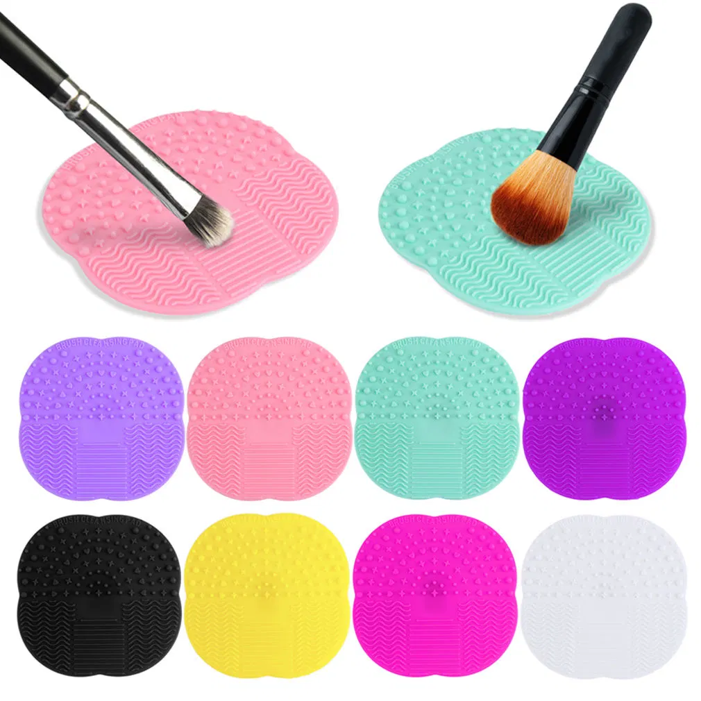 Scrubber Mat Portable Washing Tool Silicone Makeup Brush Cleaning Pad