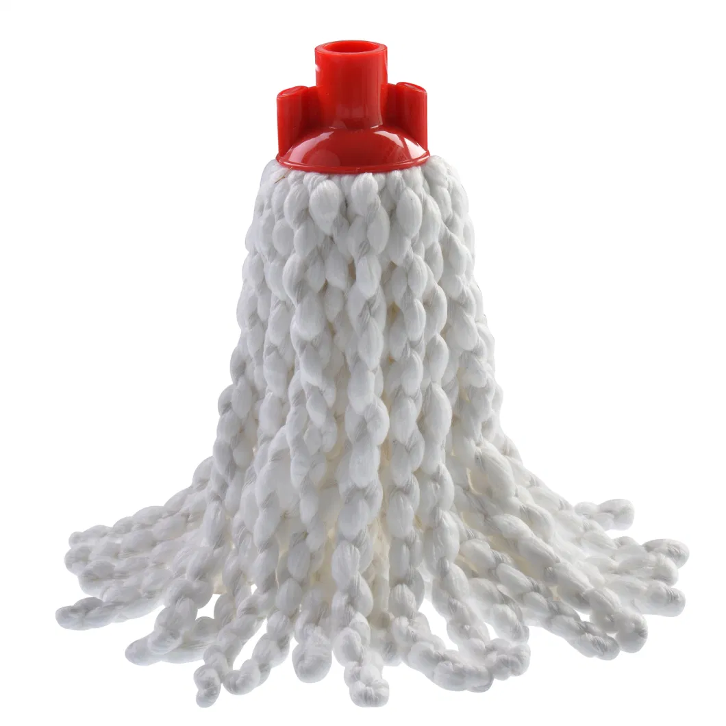 Fatory Price Customized Color Cotton and Microfibre Mop140 Grams in 60% Cotton Yarn 40% Polyester Mixed Yarn for Cleaning All Floor