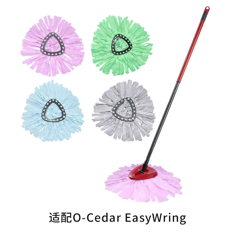 Adaptor Vileda O-Cedar Triangle Cotton Yarn 360-Degree Rotating Mop Head Replacement Head Fiber Mop Accessories