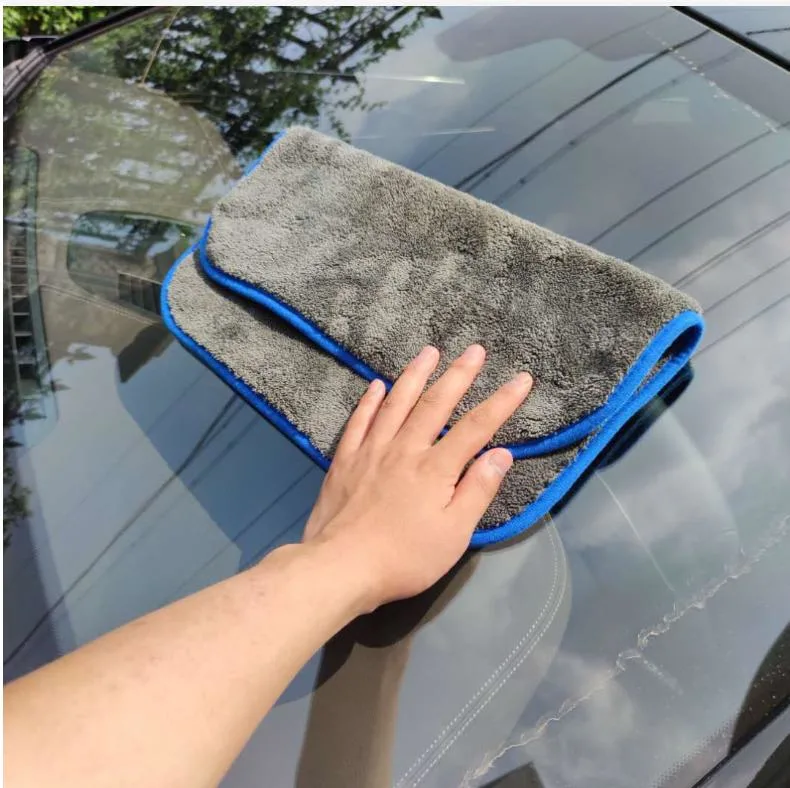 1000GSM 40*40cm OEM Car Wash Microfiber Rag Used for Car Clean Wash and Drying Towel