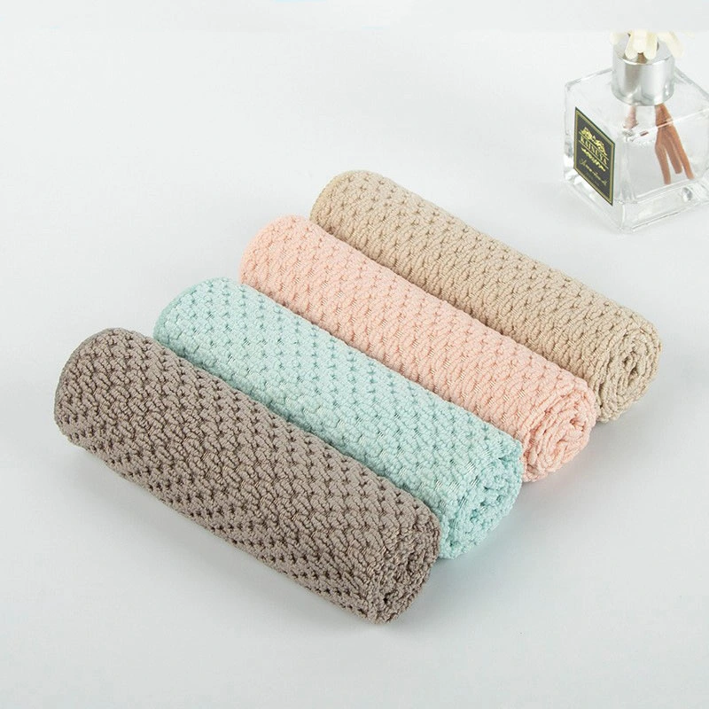 Esun Nonstick Oil Washable Fast Drying Soft Absorbent Kitchen Dish Towel for Home Use