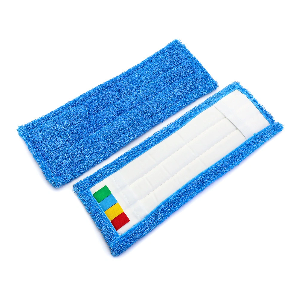 Microfiber Strip Scrubing Wet Mop with Pocket Backing