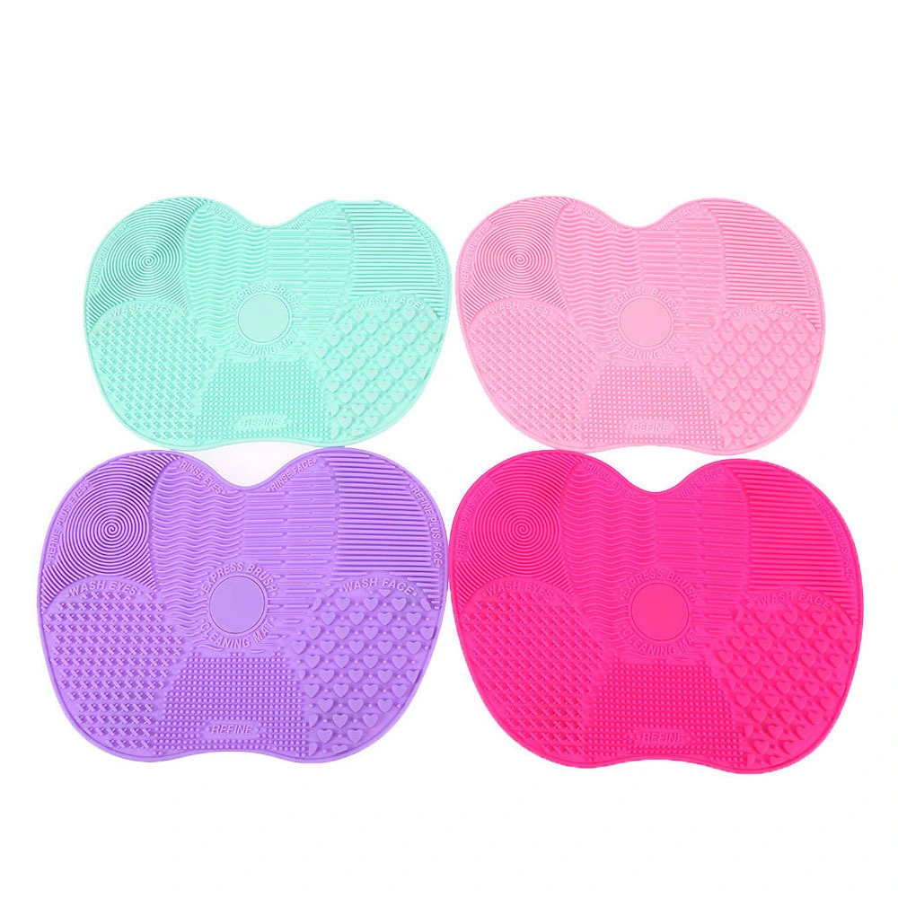 Cosmetic Brush Cleaning Mat Portable Washing Tool Makeup Brush Cleaning Mat Makeup Brush Cleaner Pad