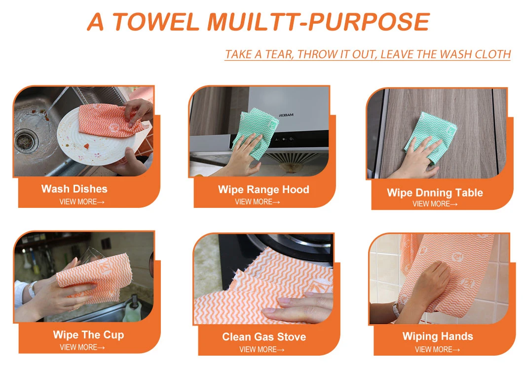 China Manufacturer Lint Free Soft Economical Disposable Mutil-Purpose Nonwoven Cleaning Cloth