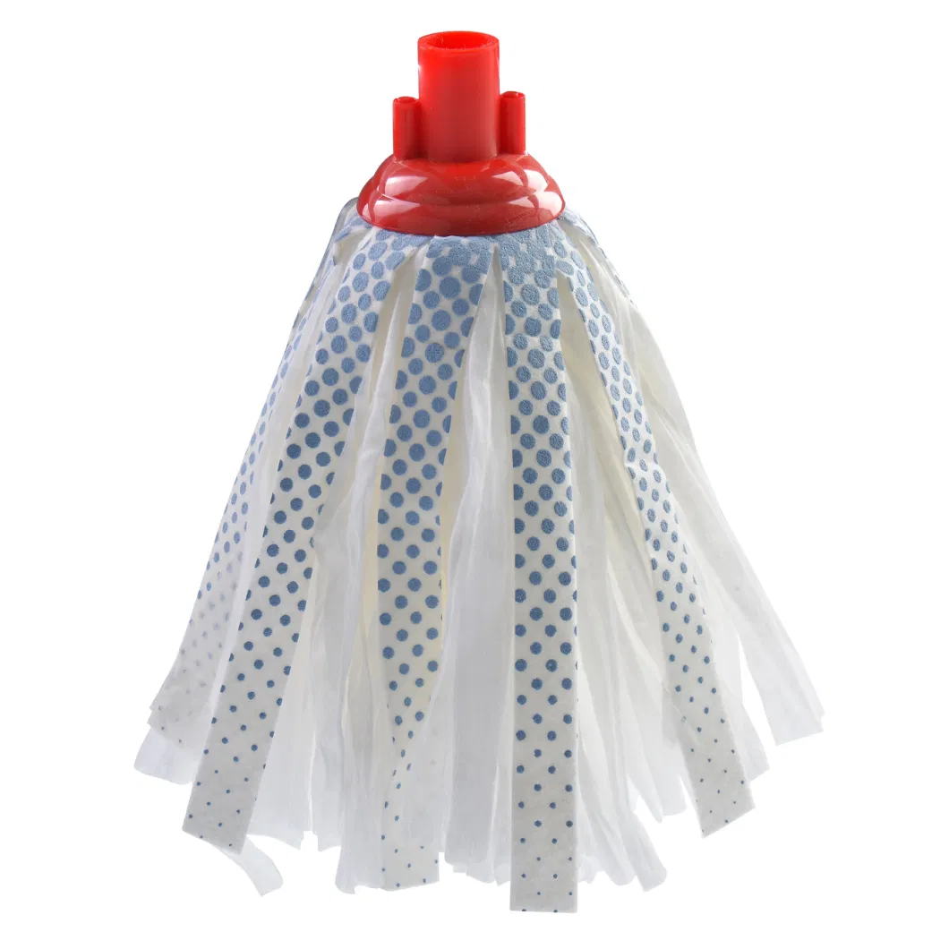 Customized Color Wet Mop with 110 Grams in 80% Polyamide Needle Punched Abrasive Nonwoven Outer Layer Mop Head for Cleaning All Floor